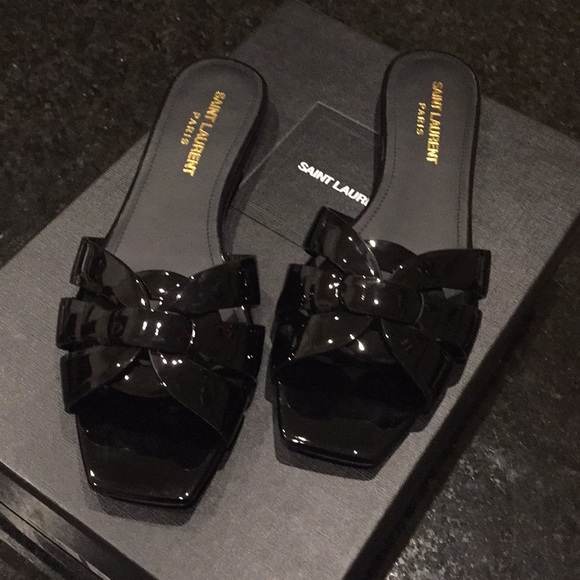 Saint Laurent Shoes - ♦️SOLD♦️ Yves Saint Laurent Tribute Slide Sandal